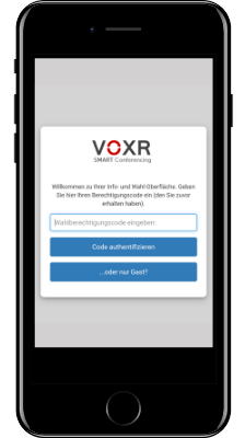 Authentifizierte Wahl mit VOXR AuthVote